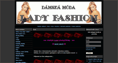 Desktop Screenshot of ladyfashion.cz